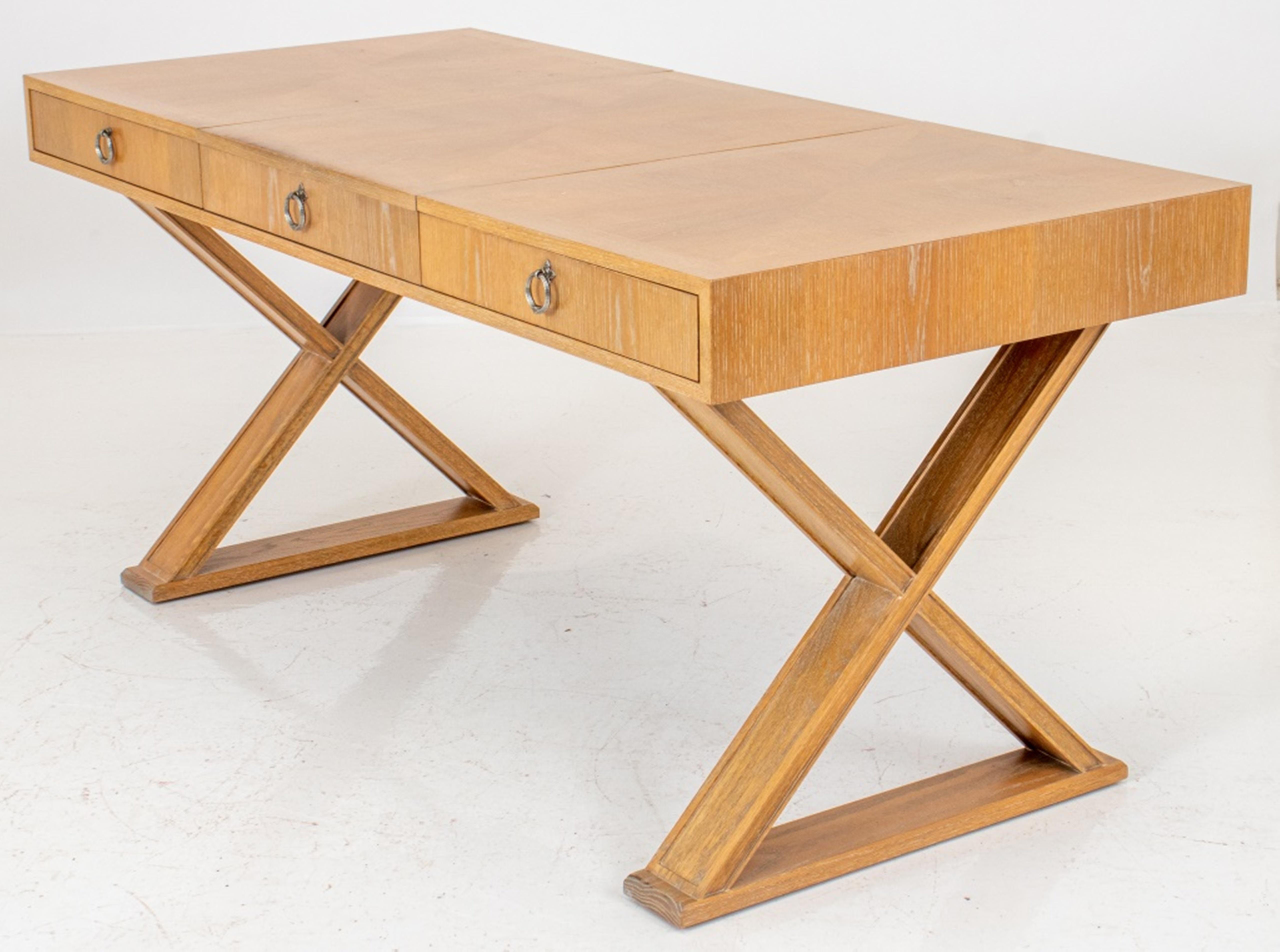 Art Deco Jean Michel Frank Style Cerused Oak Dressing Table