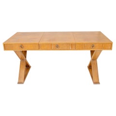 Antique Jean Michel Frank Style Cerused Oak Dressing Table