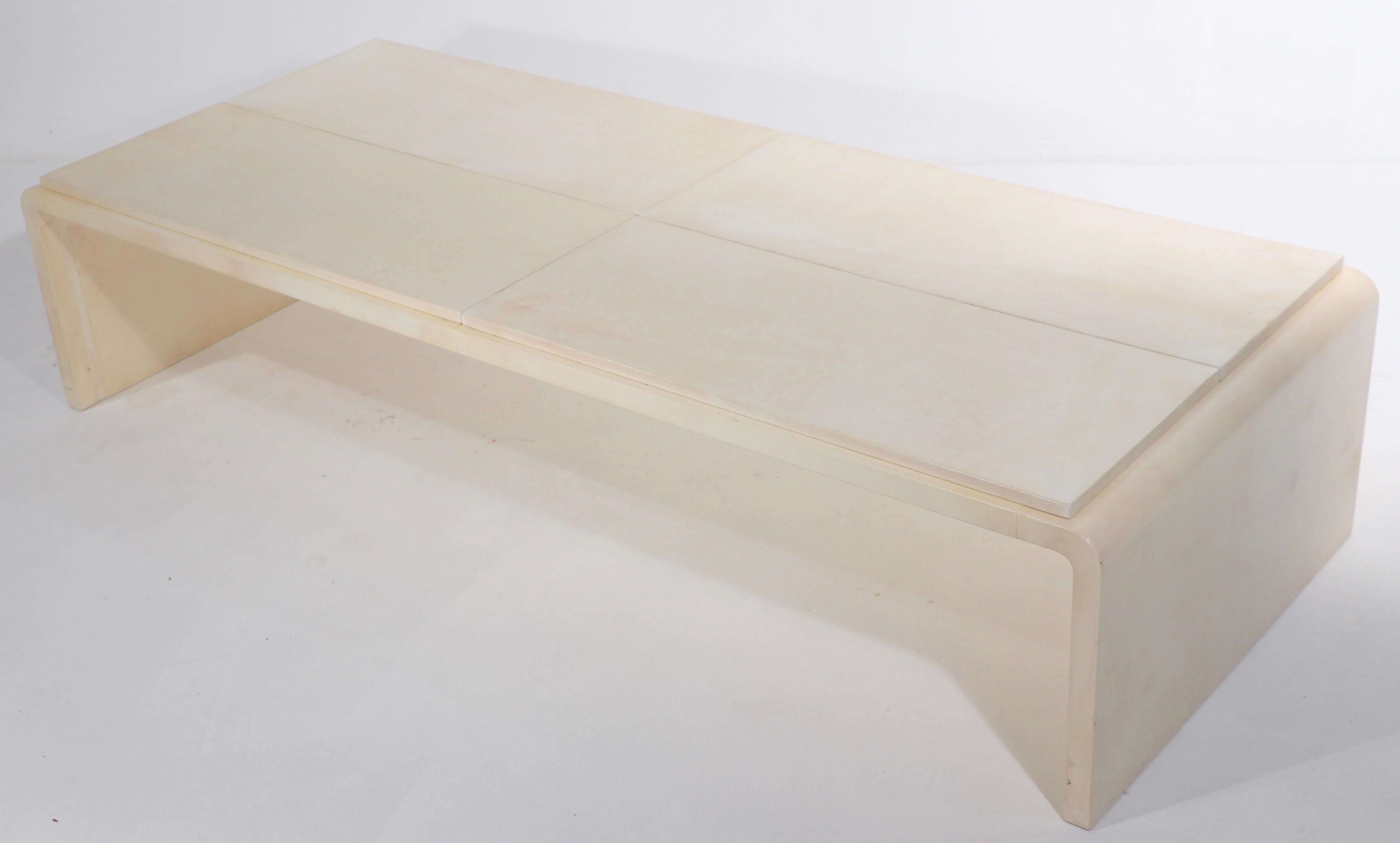 Jean Michel Frank Style Coffee Table Made by Mattaliano 6