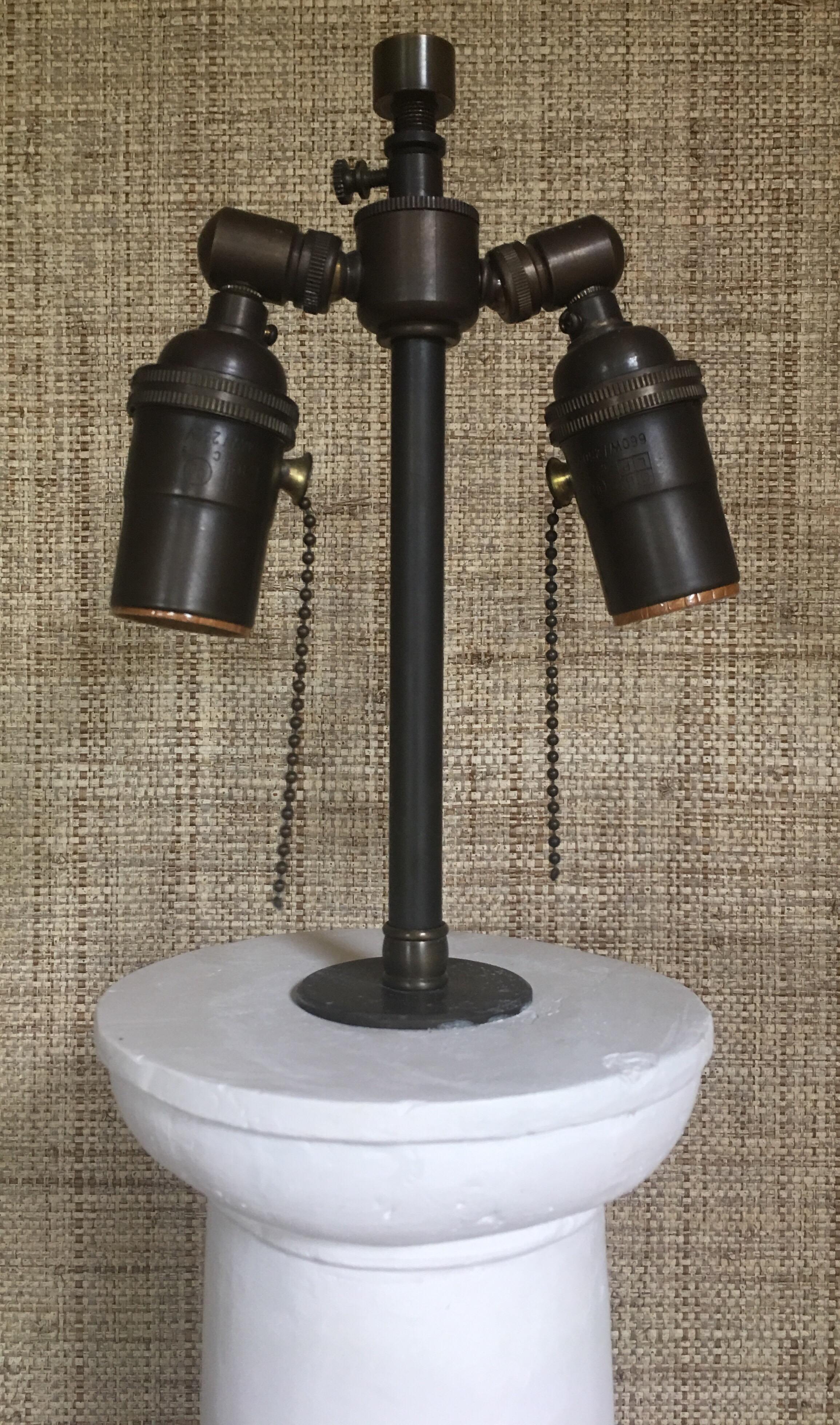 Jean-Michel Frank Style Modern Columnar Plaster Table Lamp 3