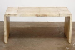 Jean Michel Frank Style Goatskin Waterfall Coffee Table