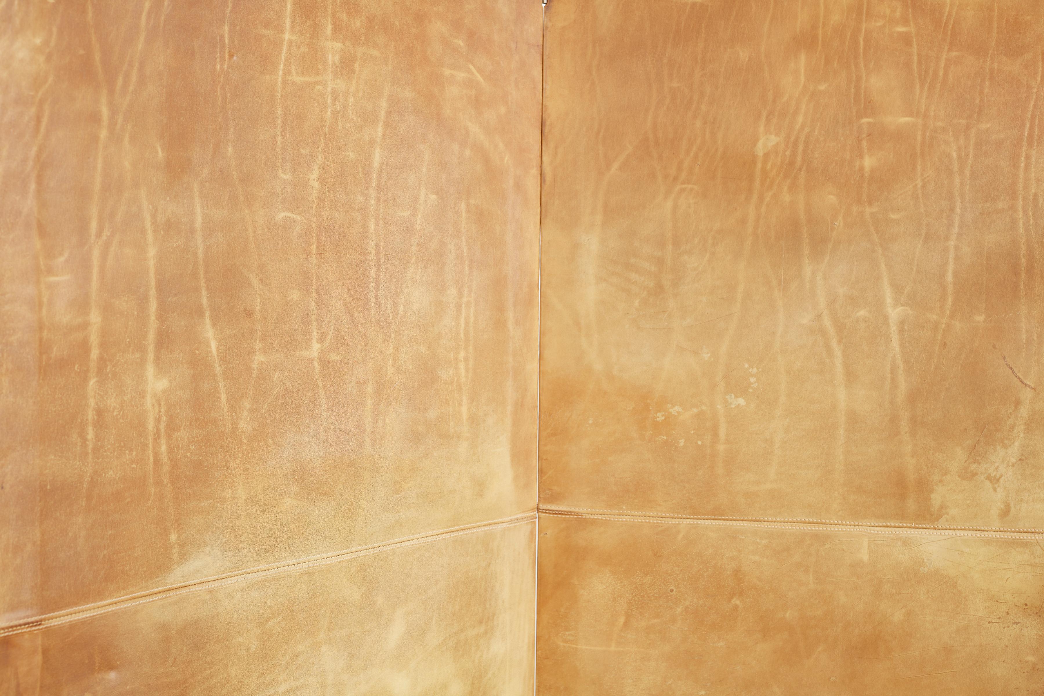 Jean-Michel Frank Style Leather Floor Screen 11