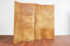 Jean-Michel Frank Style Leather Floor Screen