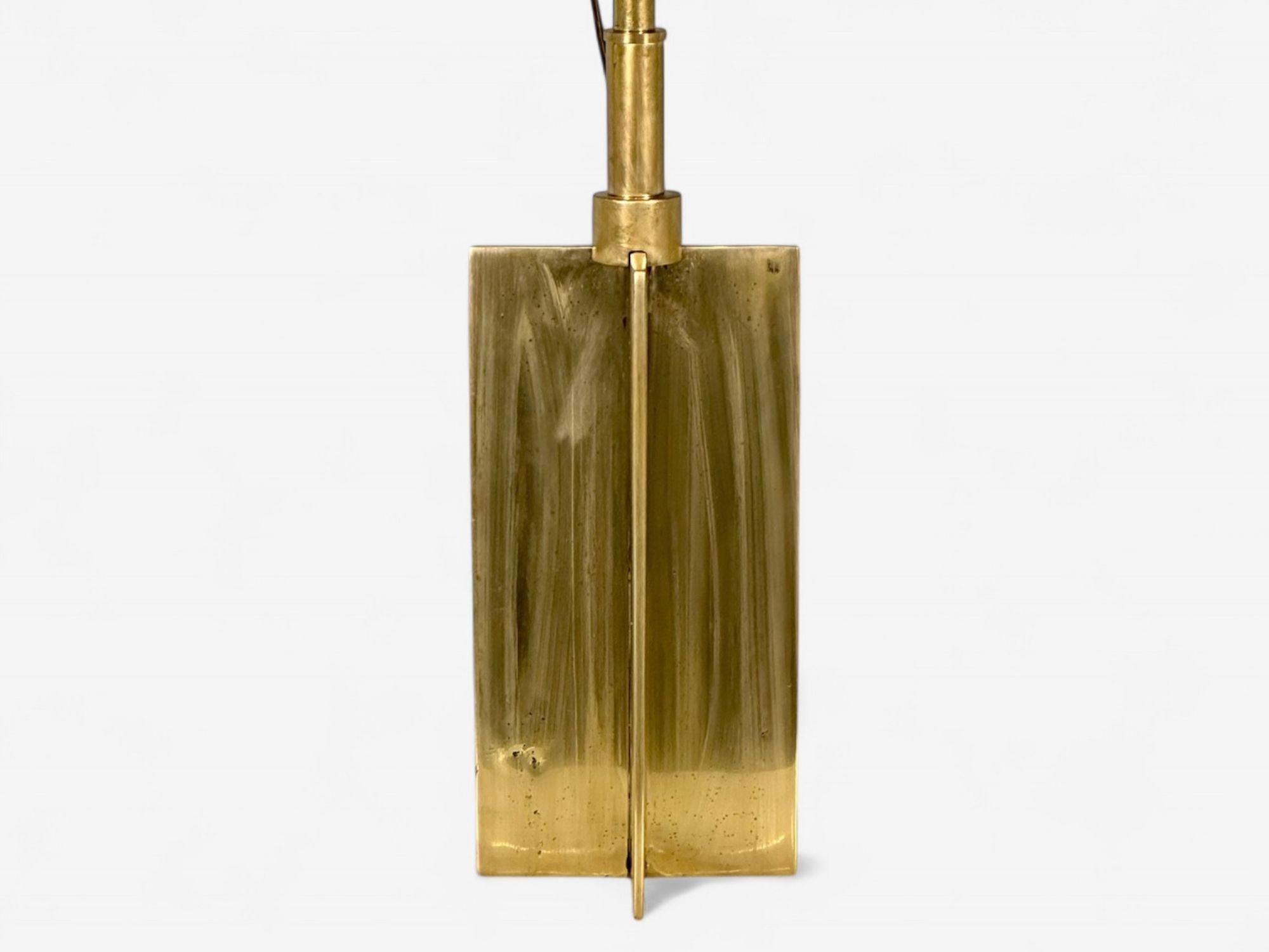 Style Jean Michel Frank, Mid-Century Modern, Bronze, Lampes de table, 1970 en vente 3