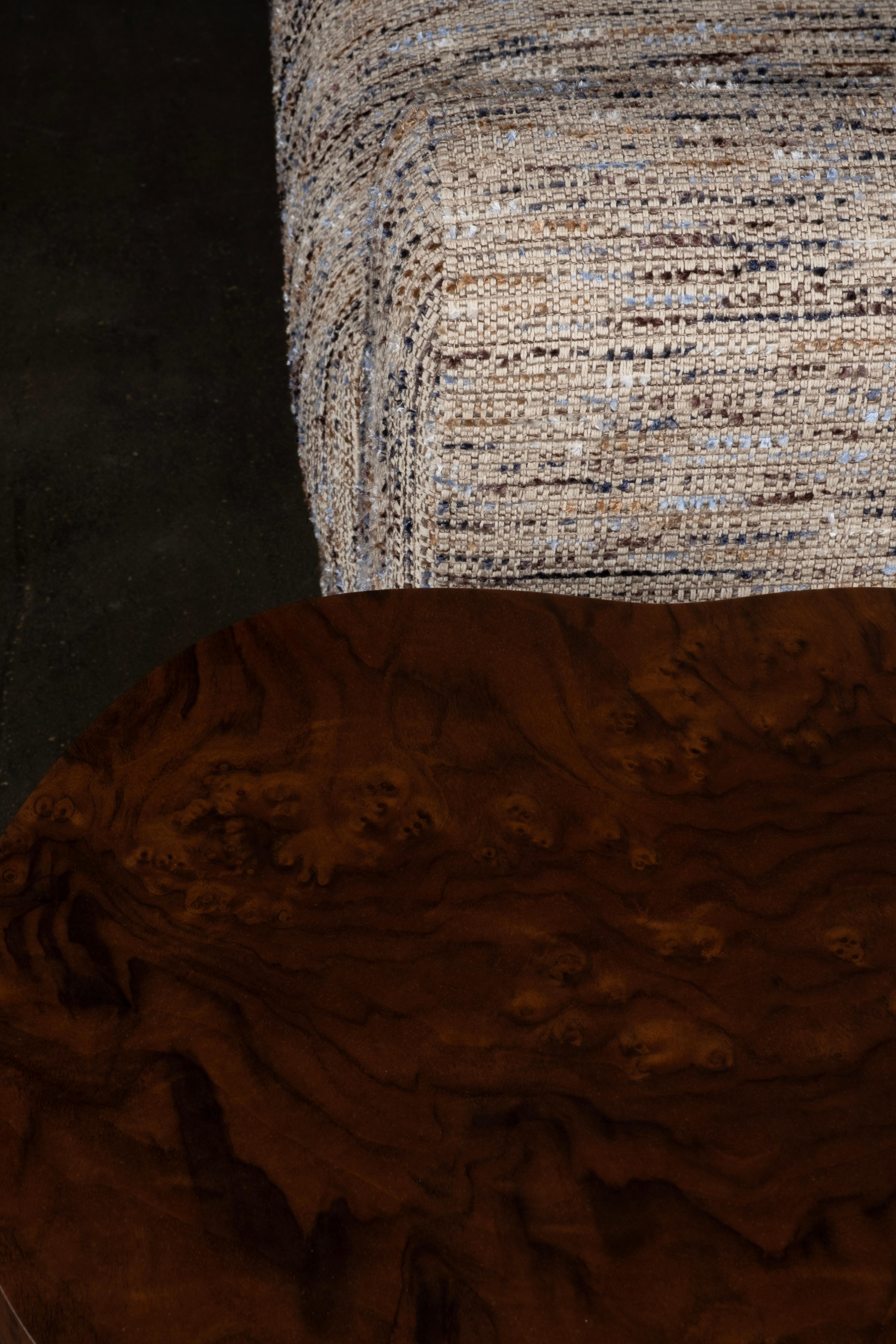 XXIe siècle et contemporain Sofa de style Jean-Michel Frank, mi-siècle moderne, tissu Nobilis crème en vente
