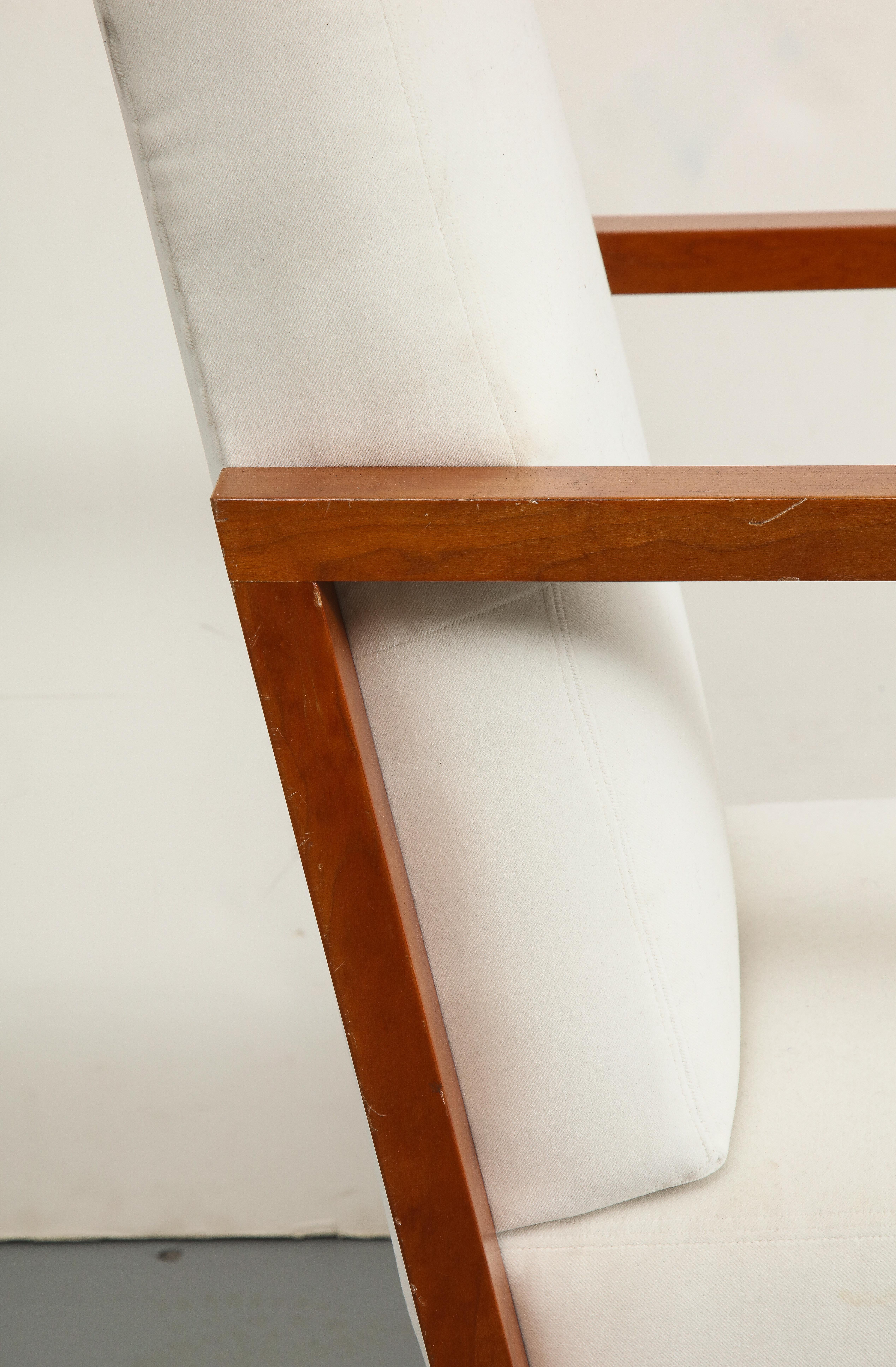 Jean-Michel Frank Style Oak Arm Chair by Niedermaier 4