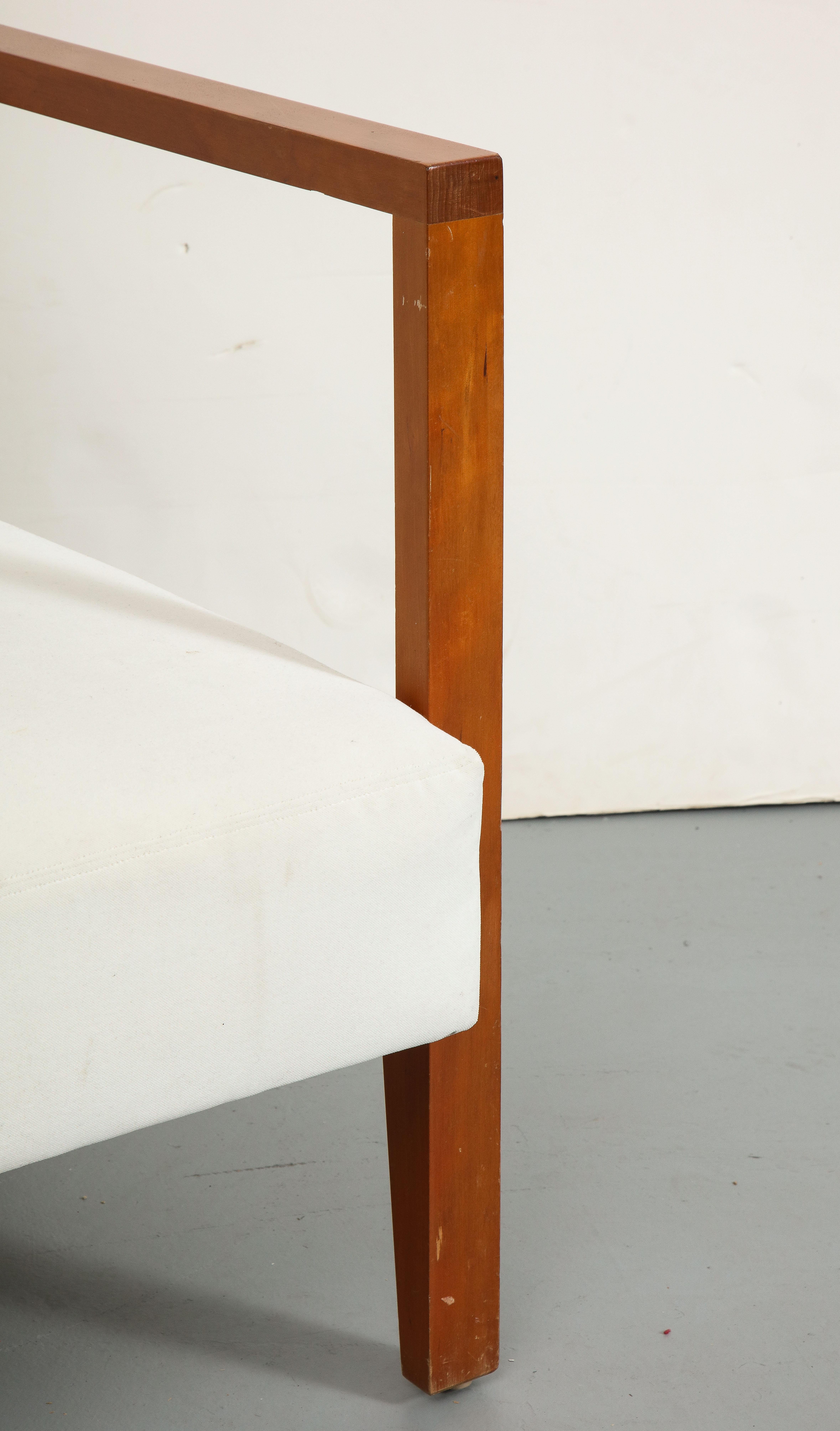 Jean-Michel Frank Style Oak Arm Chair by Niedermaier 6