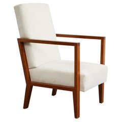 Jean-Michel Frank Style Oak Arm Chair by Niedermaier