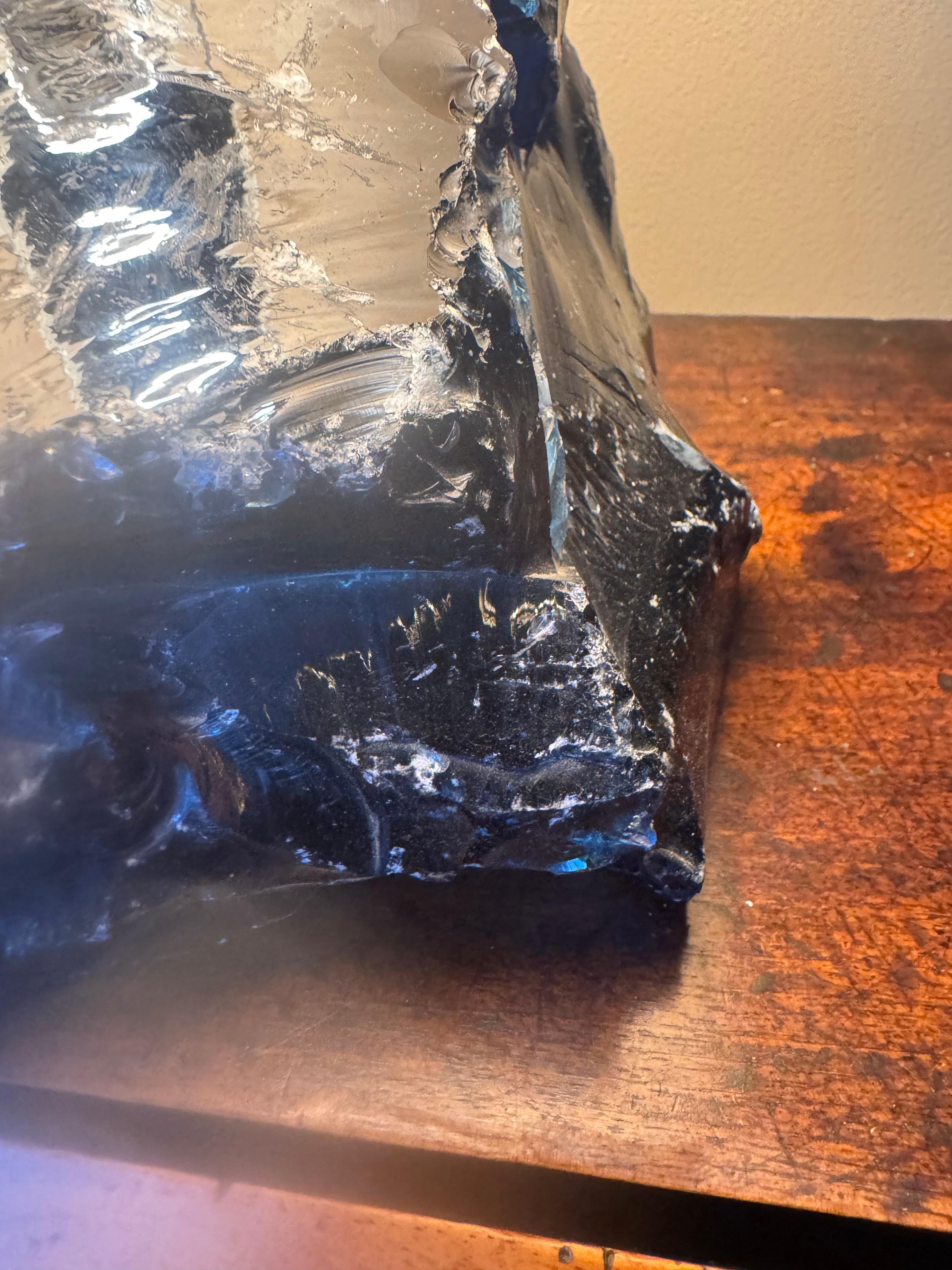 Lámpara de cristal sin pulir estilo Jean-Michel Frank en venta 2