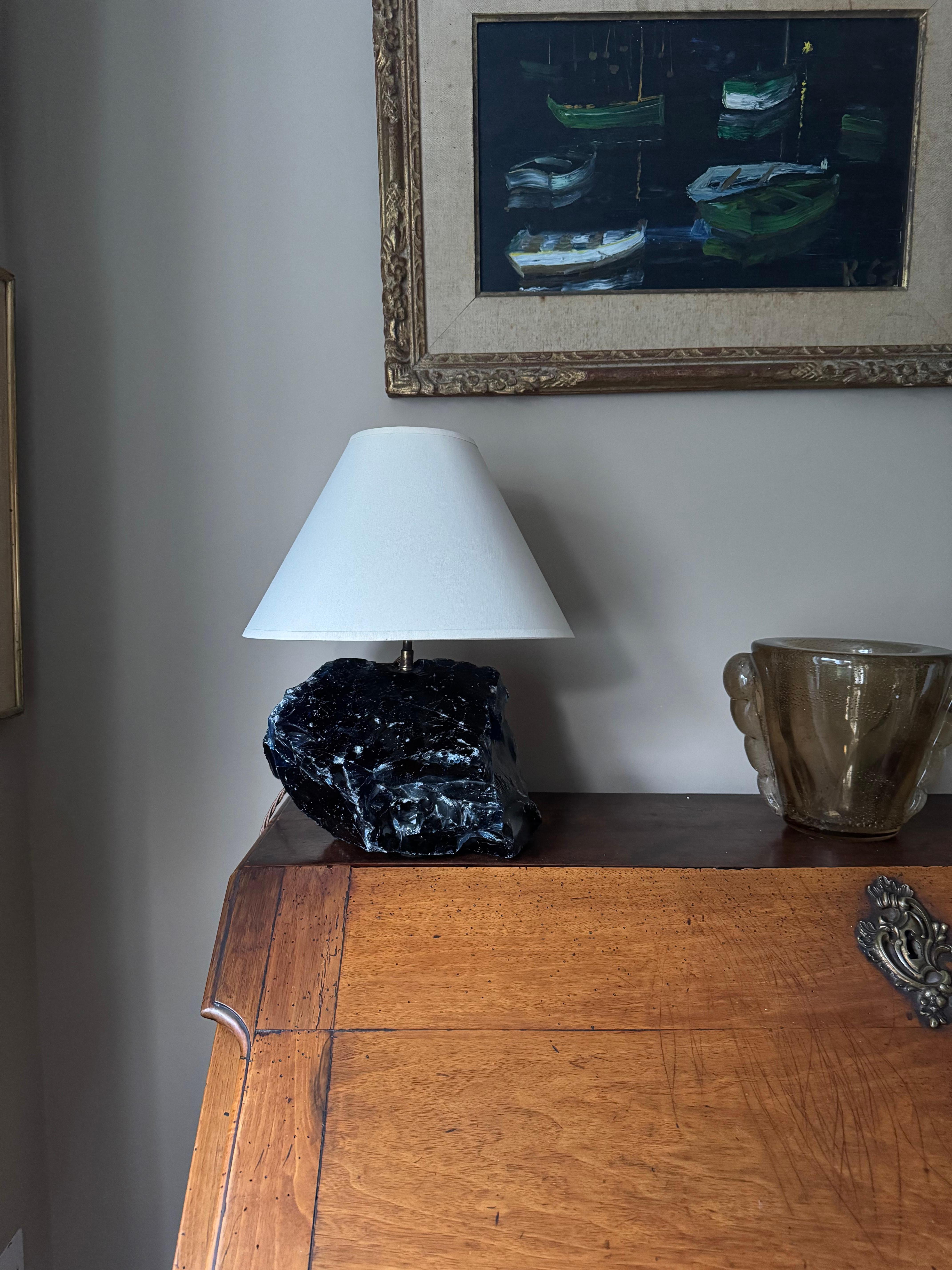 Lámpara de cristal sin pulir estilo Jean-Michel Frank Francés en venta