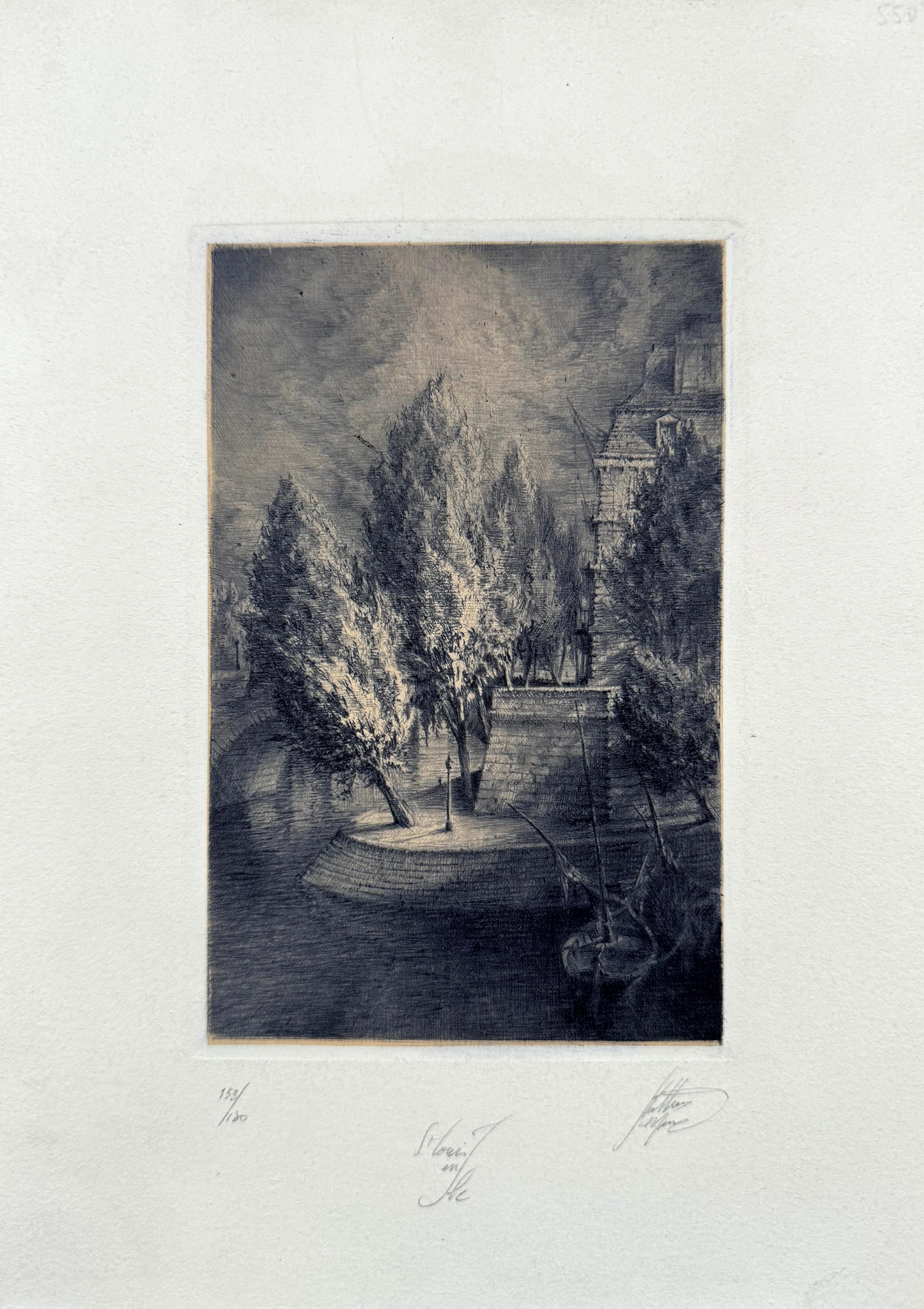 Saint Louis en Ile, por JMM Mathieux-Marie - Print de Jean Michel Mathieux-Marie