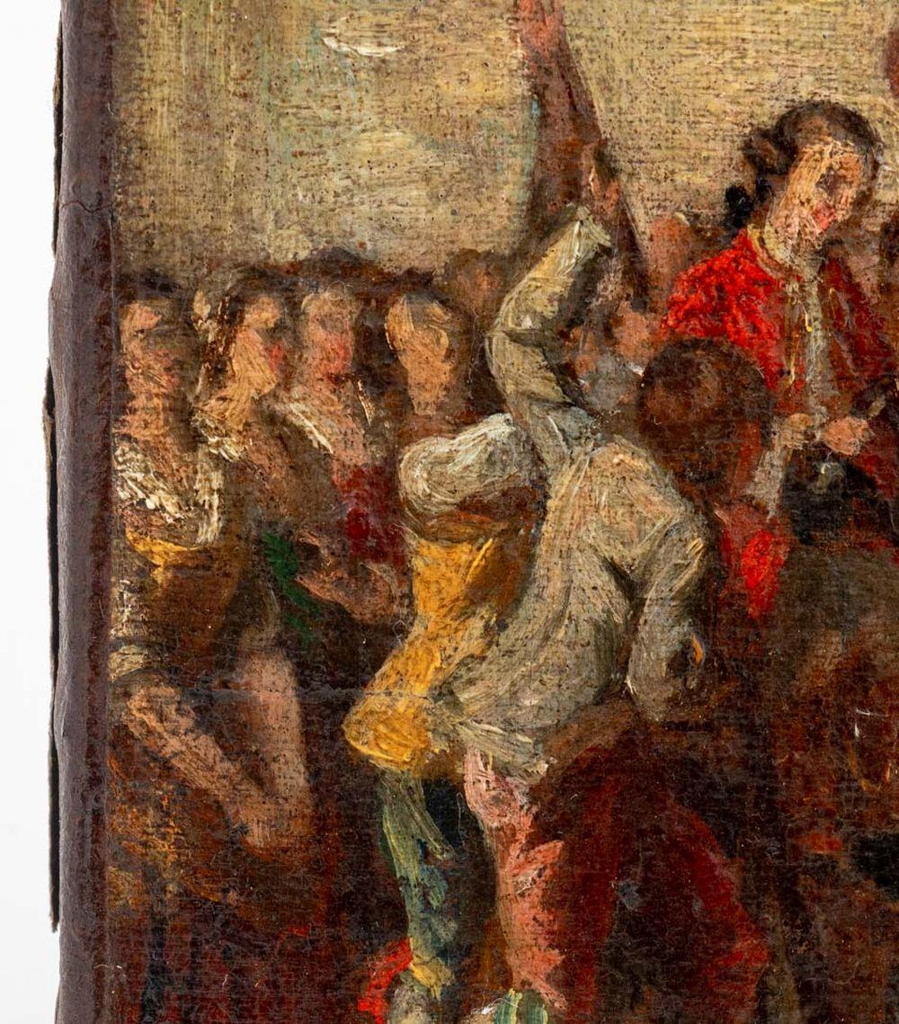 Study for a Vignette - Brown Figurative Painting by Jean-Michel Moreau