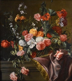 Still-Life Flowers Picart 17th Century Paint Oil on canvas Old master Flemish