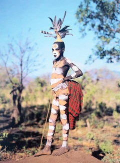 África, Dandy, Niño Surma, Niño Tribal Valle del Omo Etiopía, Fotografía de Retrato