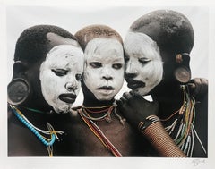 Family, Nomadic Surma Tribe, Omo Valley Ethiopia, Africa, Japanese Paper Ed of 5