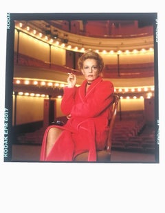 Jeanne Moreau, Parigi, ritratto contemporaneo a colori dell'iconica attrice francese