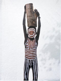 Little Surma Boy, Tribal Child Ethiopia, Africa, Color Photo on Japanese Paper