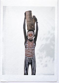 Little Surma Boy:: Stammeskind Äthiopien:: Afrika:: Farbfoto auf japanischem Papier