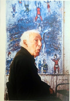 Marc Chagall, France, Contemporary French Photographic Portrait of Artist 