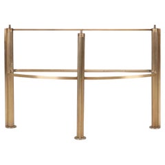 Jean-Michel Wilmotte Flag Console Postmodern Metal Table, France, 1980s.