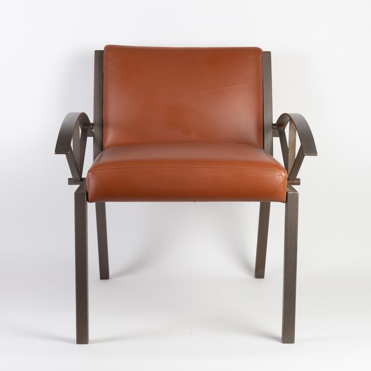 French Jean-Michelle Wilmotte, 1956-1989, 2 Armchairs and 4 Chairs