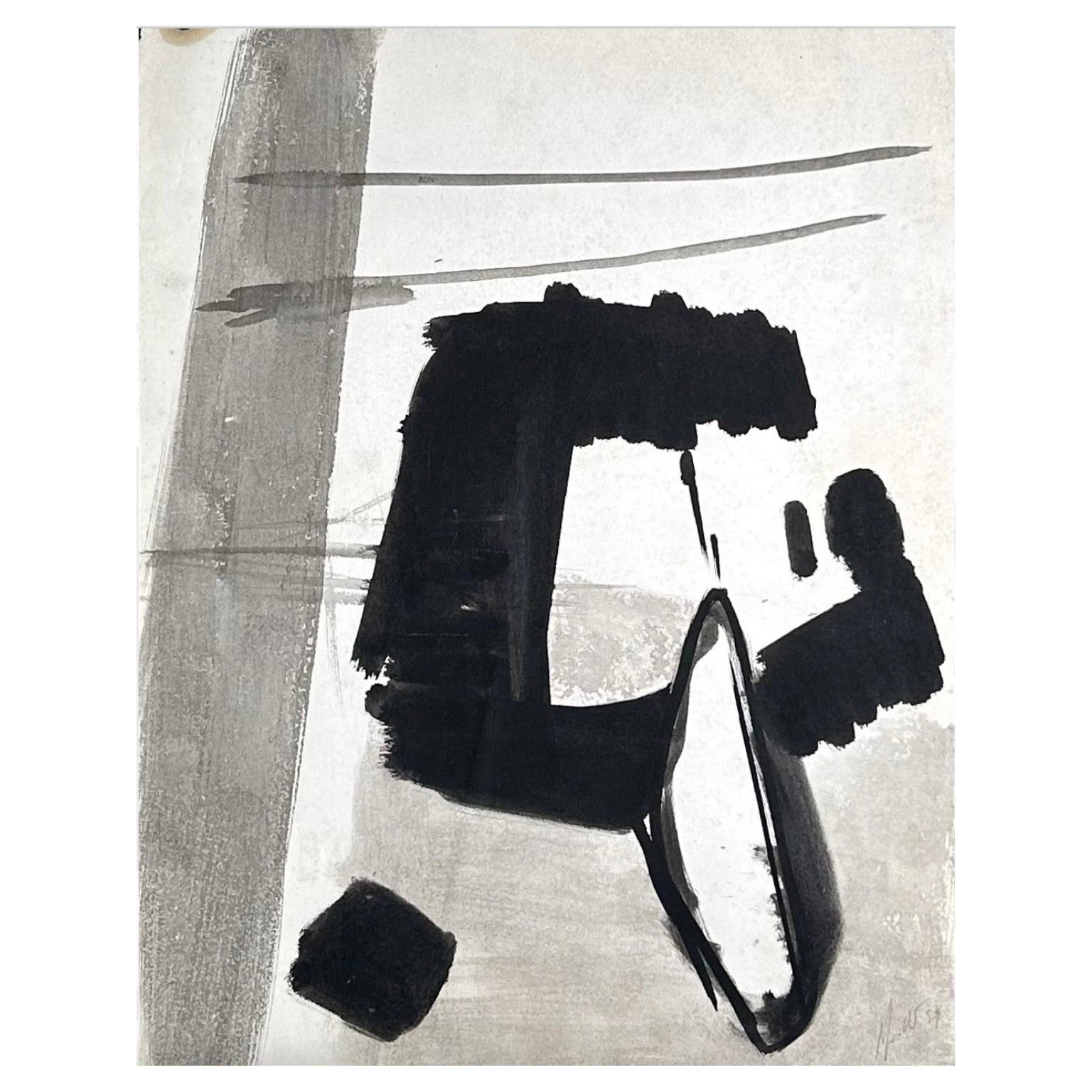 Jean Miotte - Abstract composition