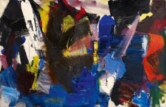 Jean Miotte, "Les Templiers" 1960 - Abstract Oil Painting