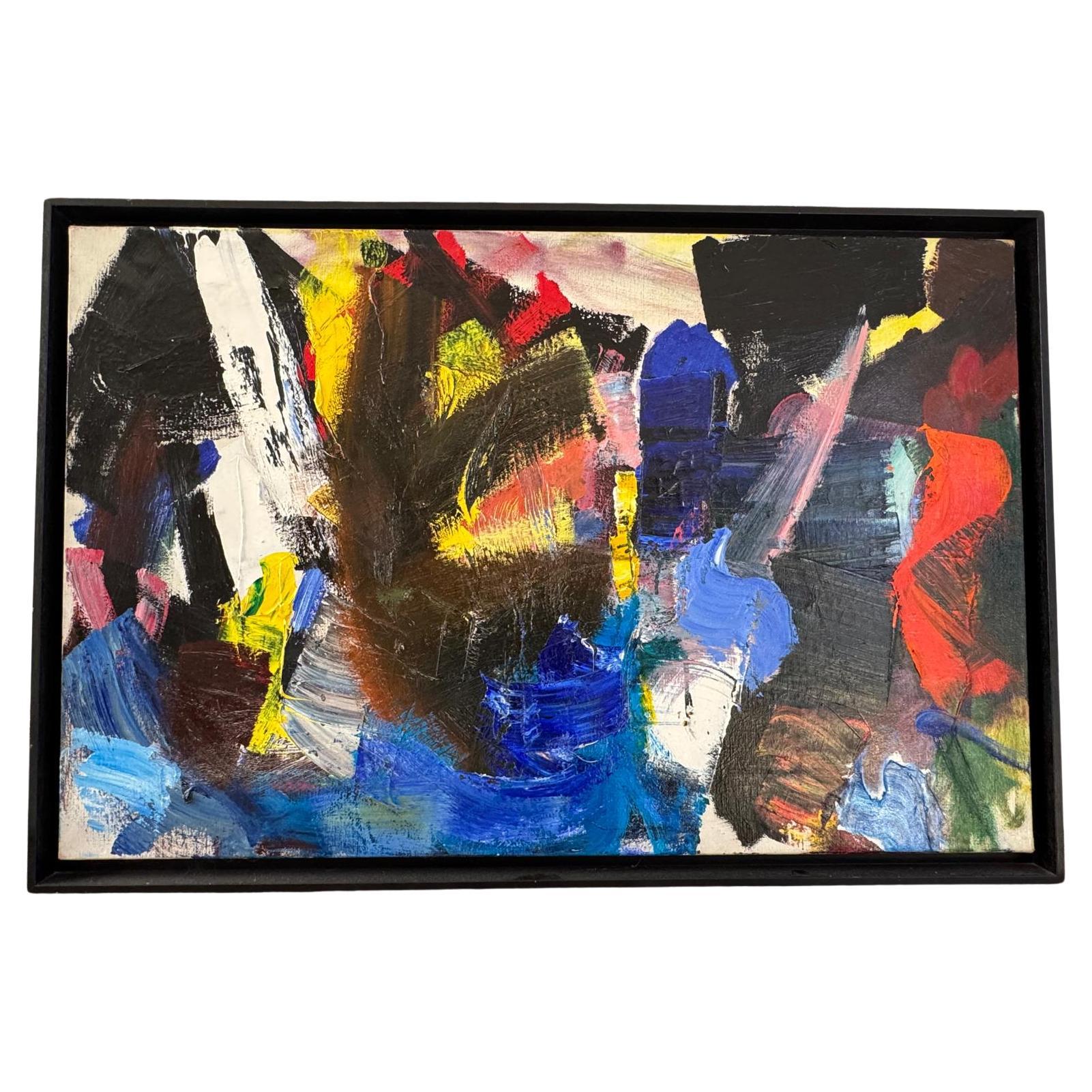Jean Miotte, "Les Templiers" 1960 - Abstract Oil Painting