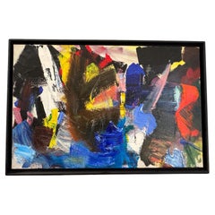 Jean Miotte, "Les Templiers" 1960 - Abstract Oil Painting