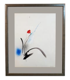 Jean Miotte, Original painting, oil and gouache, 1984