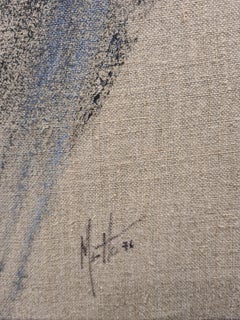 Lyrical Abstraction 1, Einzigartiges großes Gemälde des abstrakten Expressionismus auf Leinwand