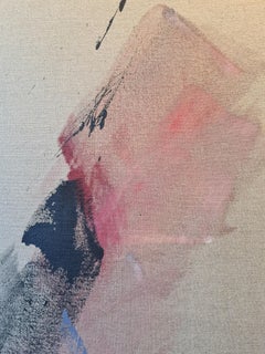 Lyrical Abstraction 4, Very Large Mid Century Original Work on Canvas