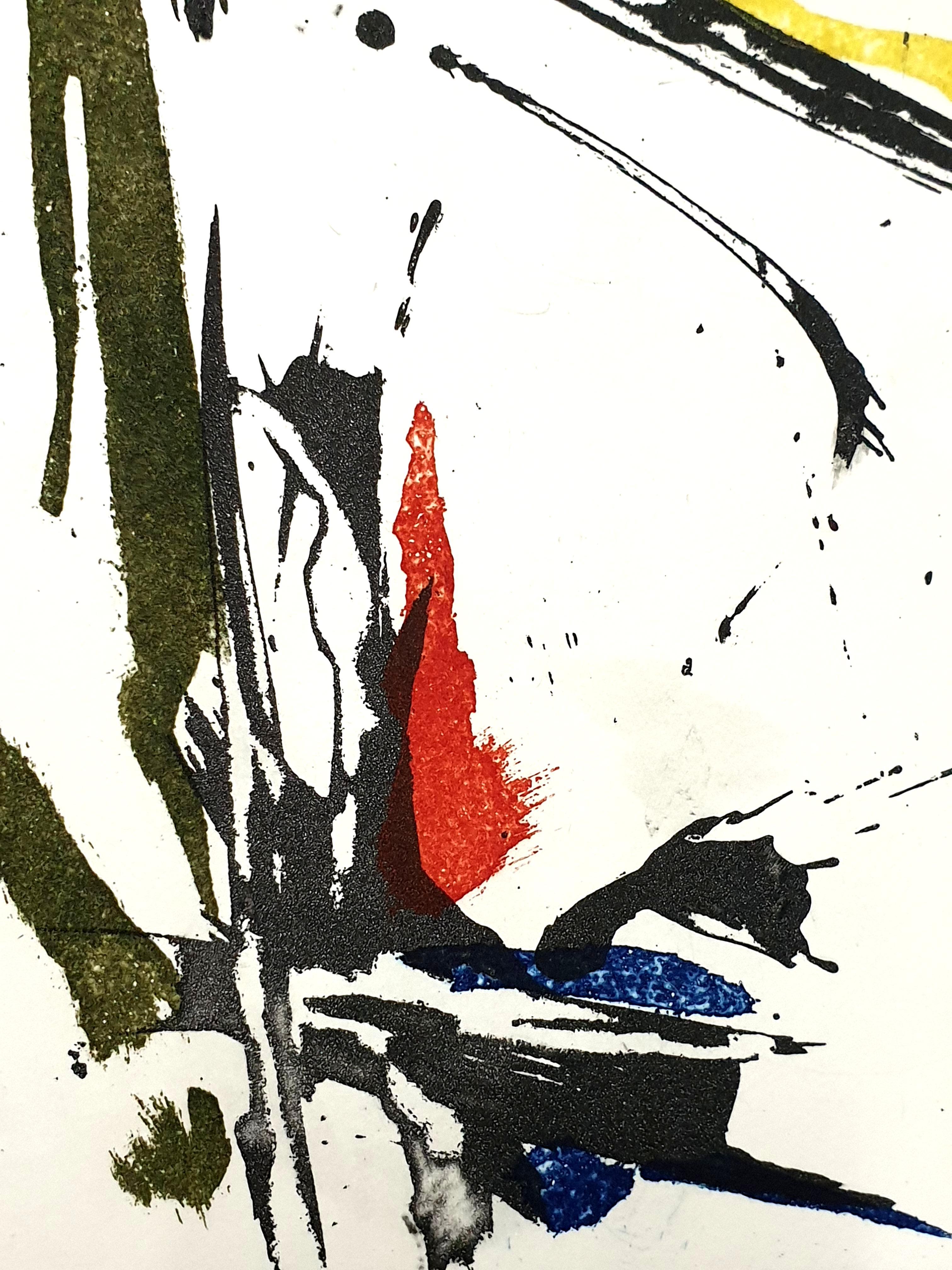 Jean Miotte - Composition abstraite - Eau-forte originale en vente 2
