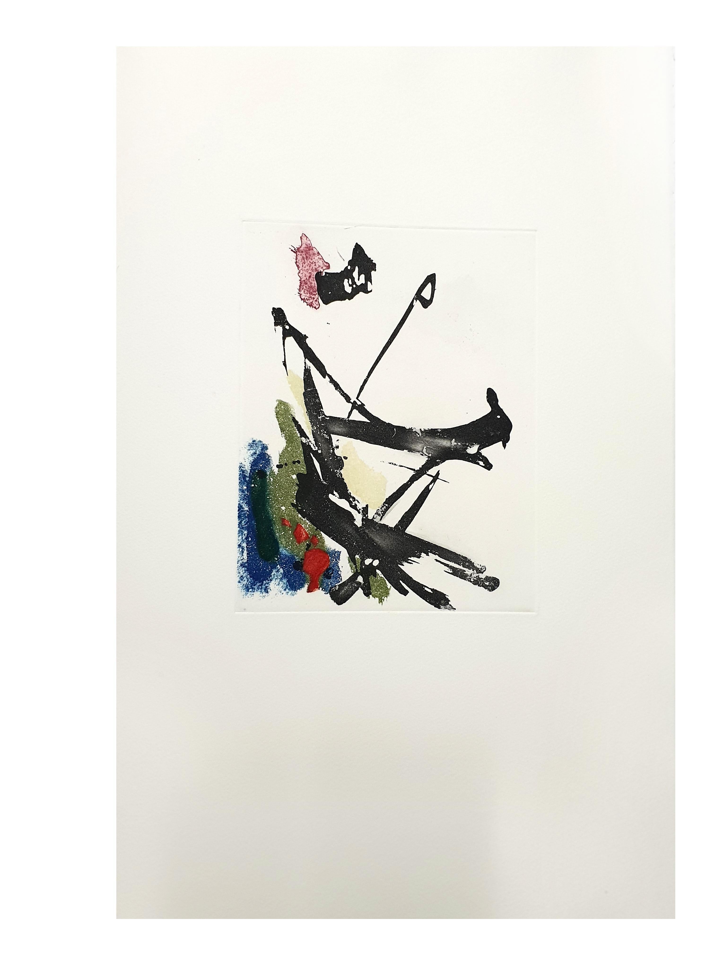 Jean Miotte - Composition abstraite - gravure originale en vente 2