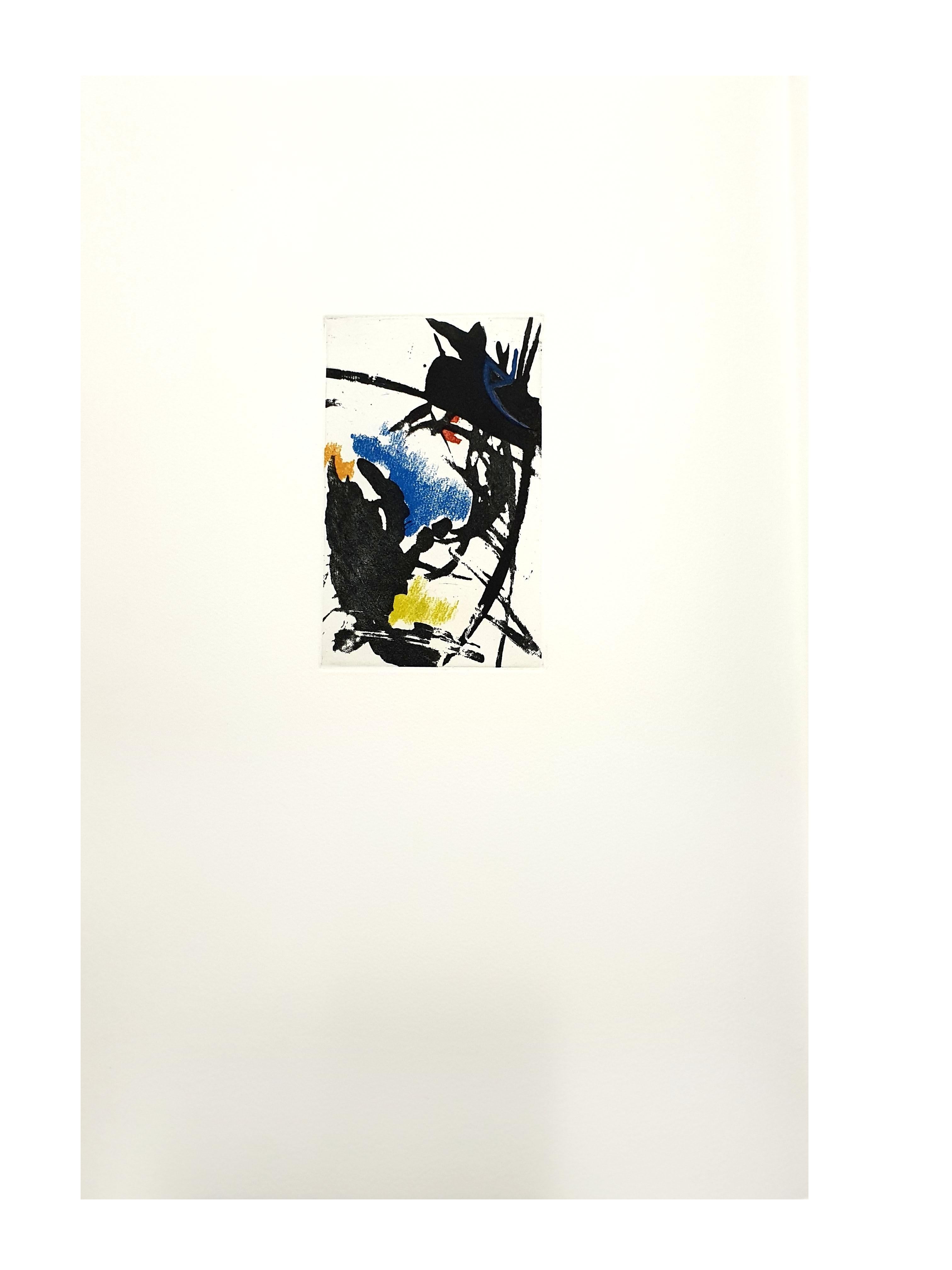 Jean Miotte - Composition abstraite - gravure originale en vente 2