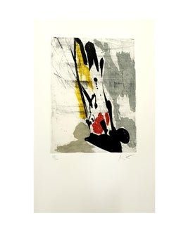 Jean Miotte - Abstract Composition - Original Signed Etching