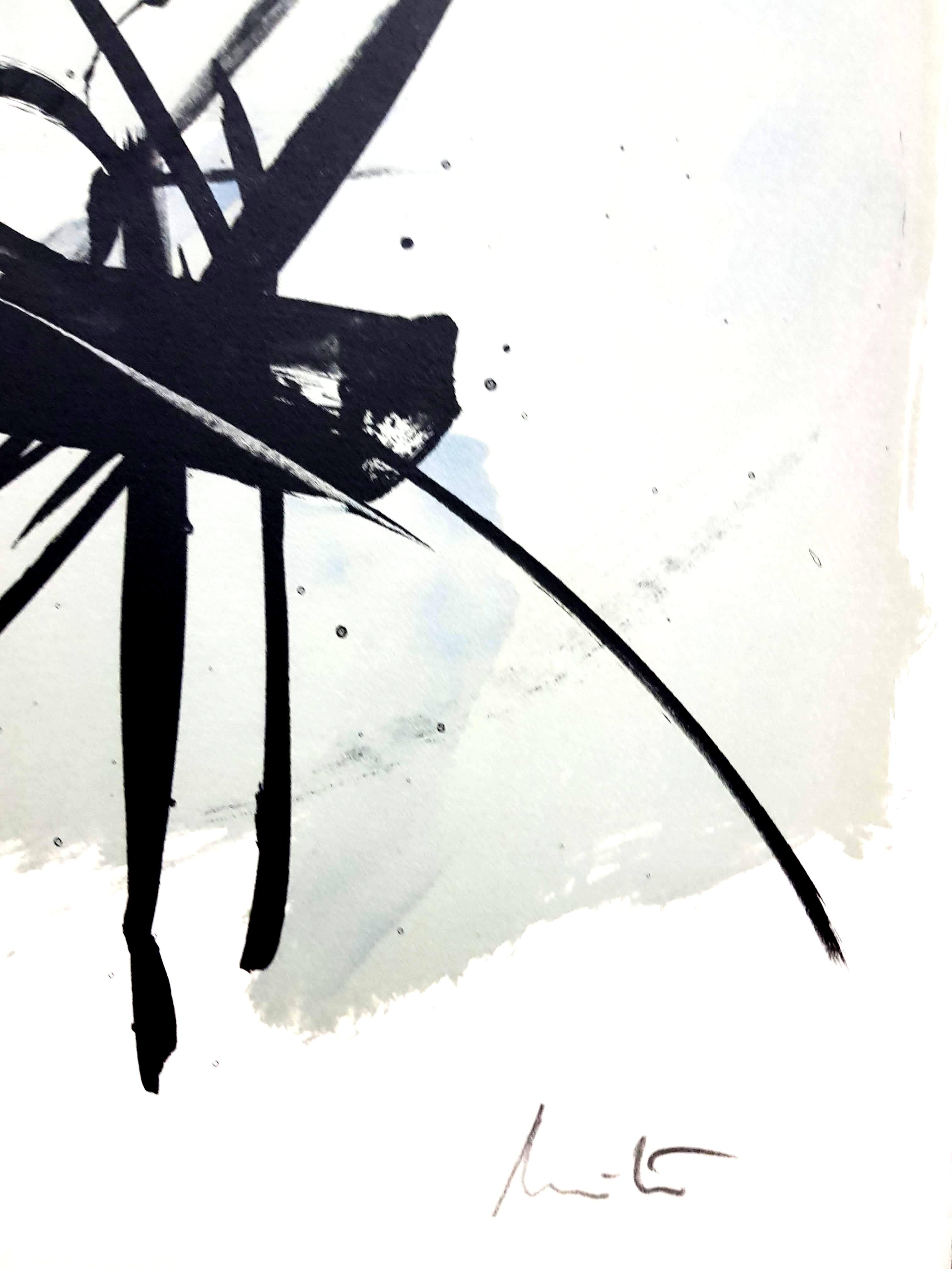 Jean Miotte – Abstrakte Komposition – Original signierte Lithographie im Angebot 1
