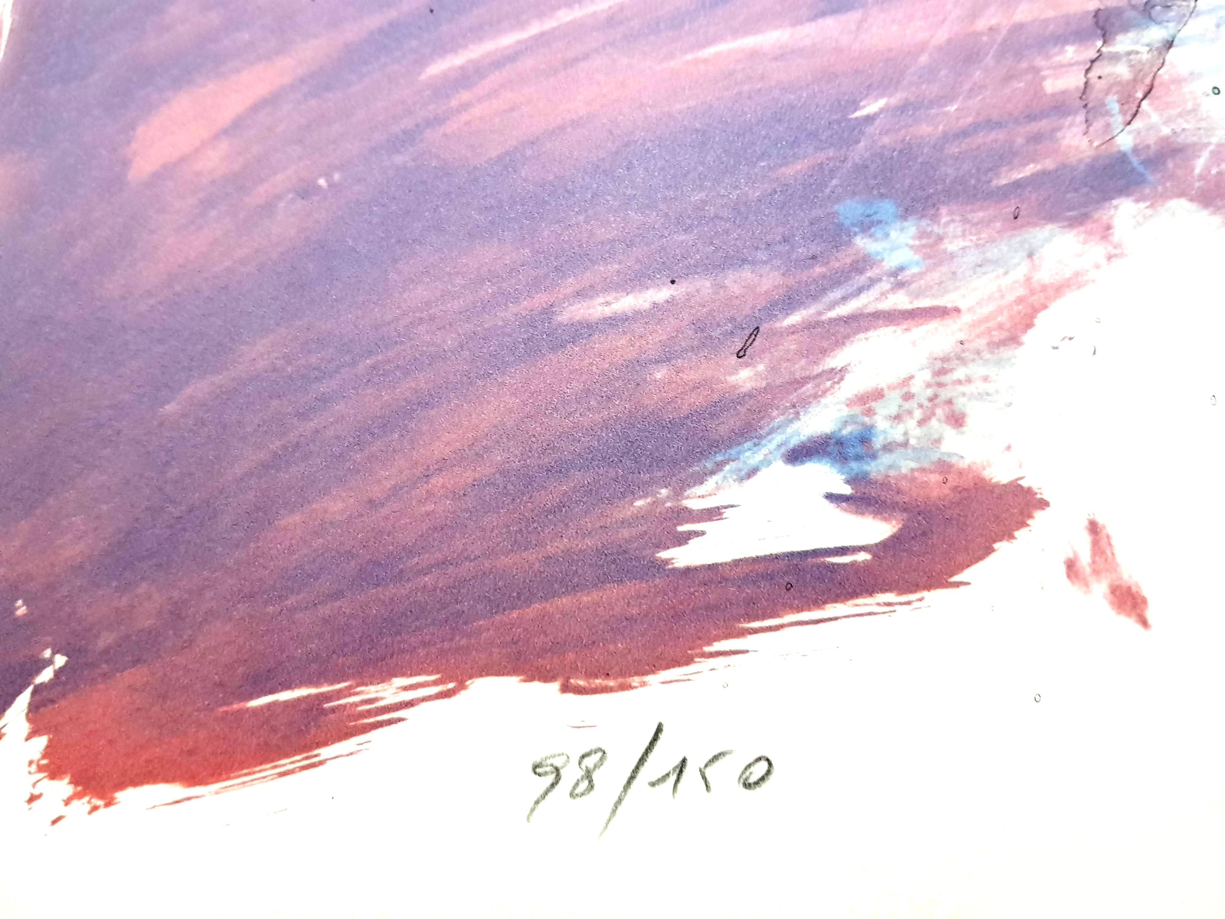 Jean Miotte - Composizione astratta - Litografia originale firmata in vendita 2