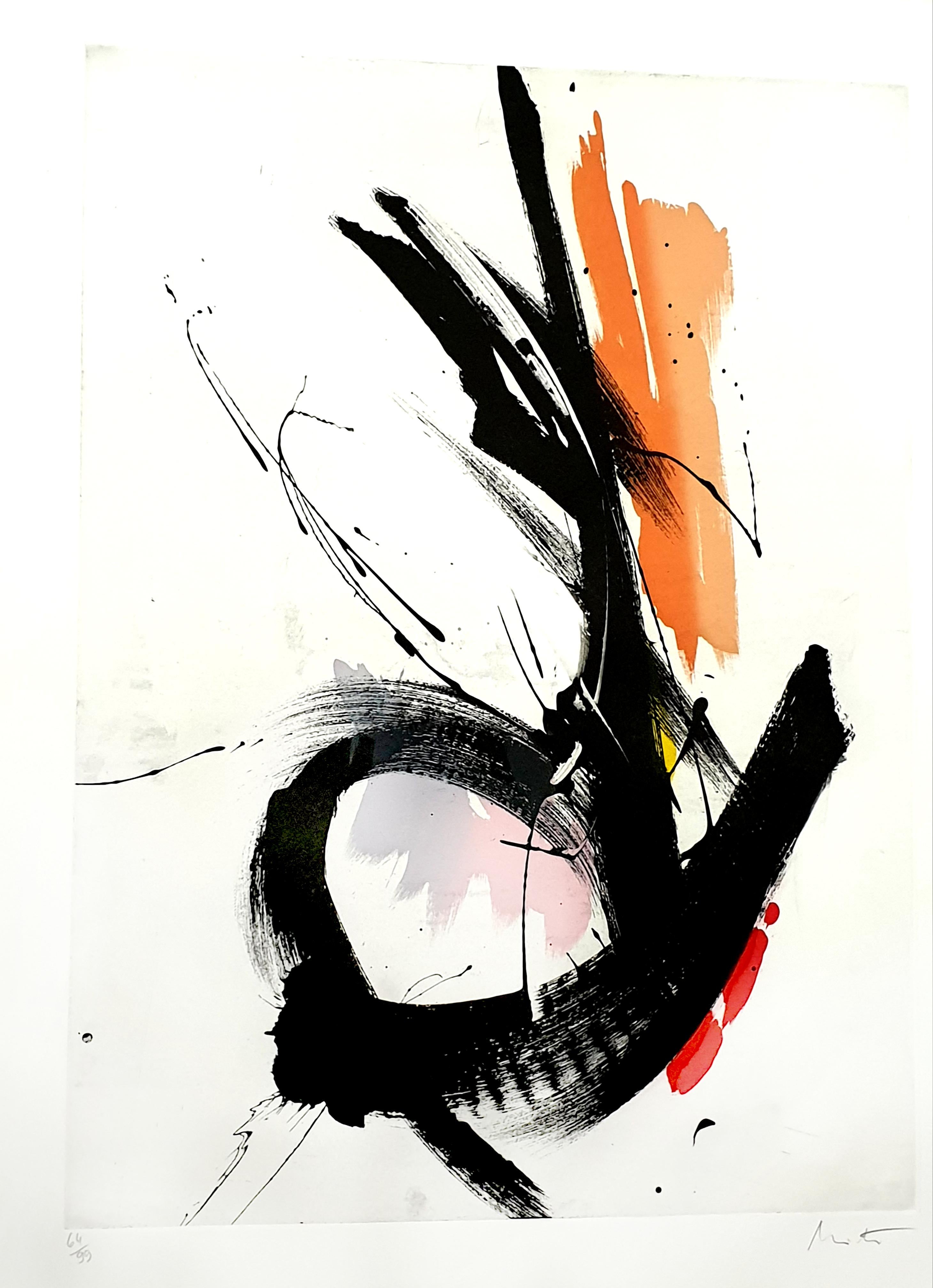 Jean Miotte - Composition abstraite - Lithographie originale signée en vente 2
