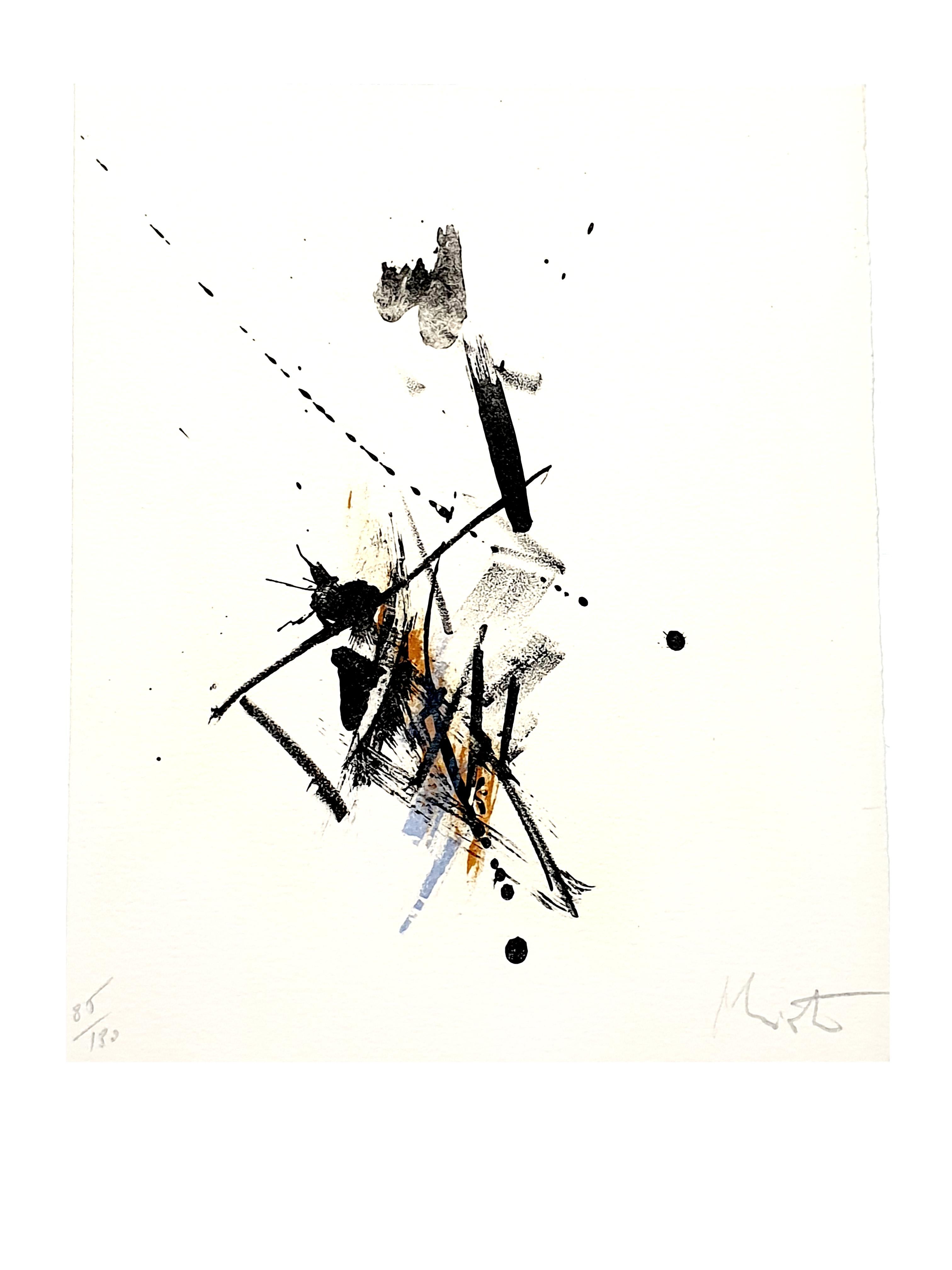 Jean Miotte - Composition abstraite - Lithographie originale signée en vente 2