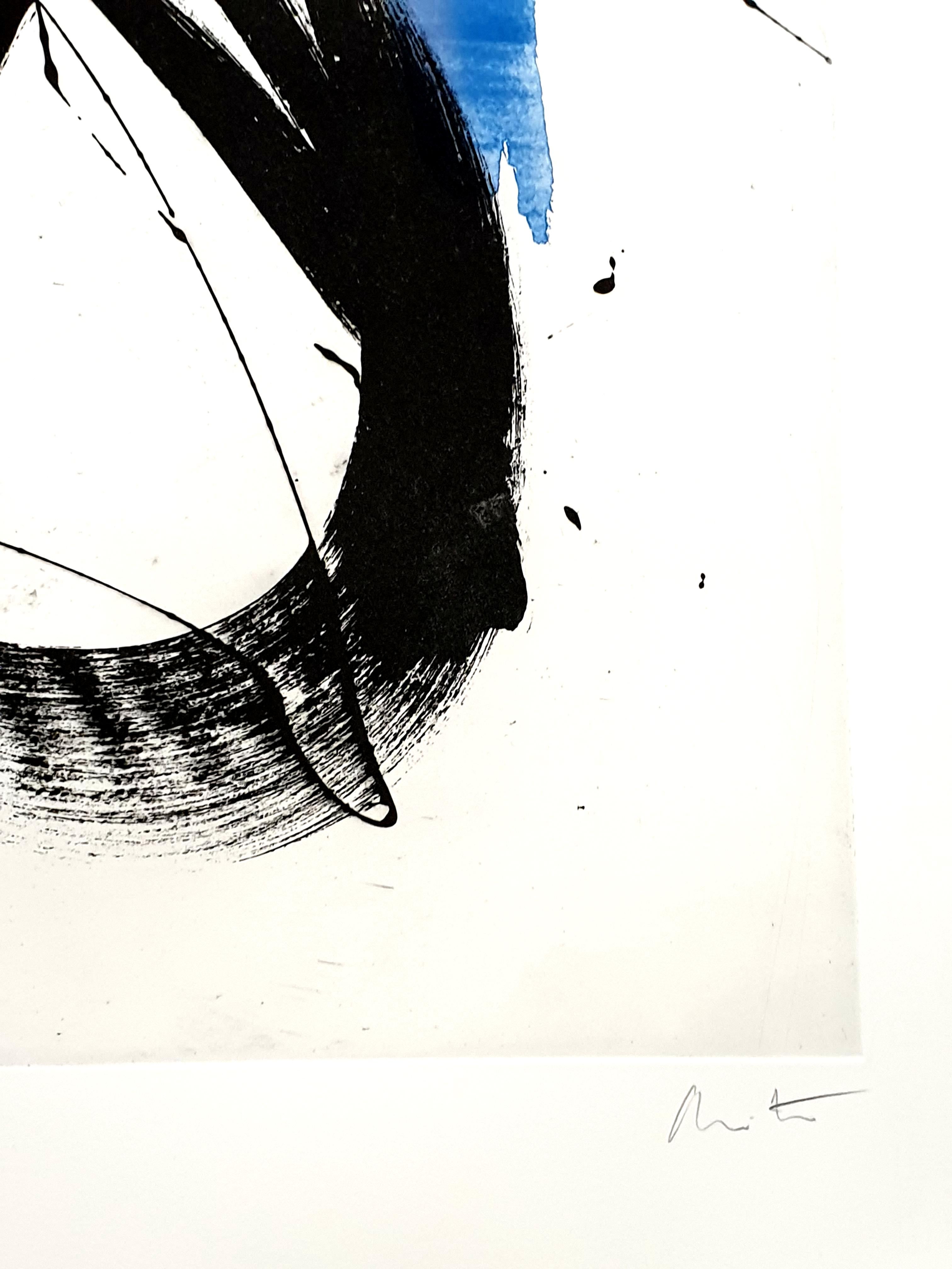 Jean Miotte - Abstract Composition - Original Signed Lithograph For Sale 3