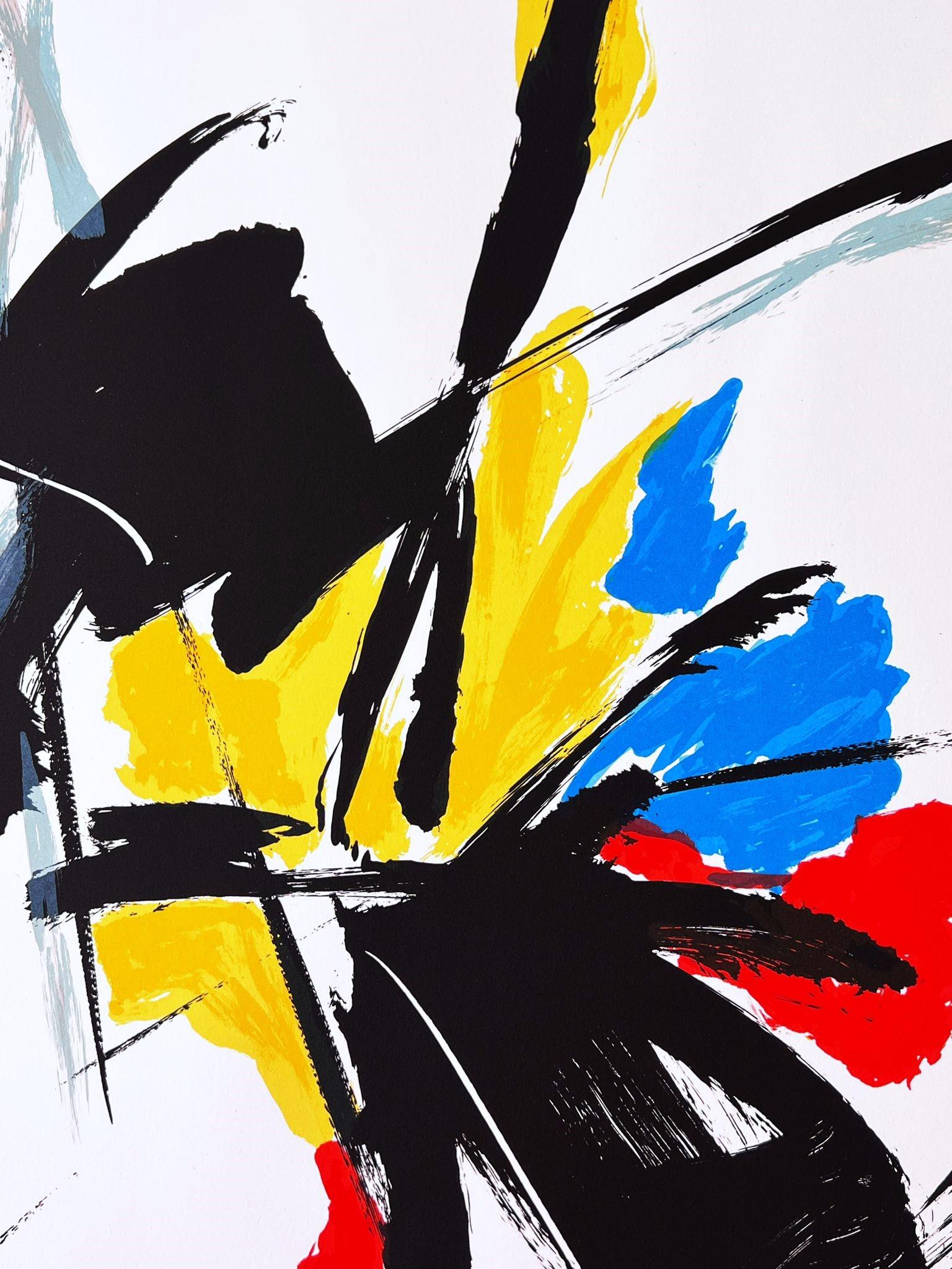 Litografía
Firmado a lápiz por el artista y numerado 27/50
76,00 cm. x 56,50 cm.  29,92 pulg. x 22,24 pulg. (papel)

76,00 cm. x 56,50 cm.  29,92 pulg. x 22,24 pulg. (imagen)

Papel BFK Rives
Estampación en seco Litografía Ouensen

La tinta se