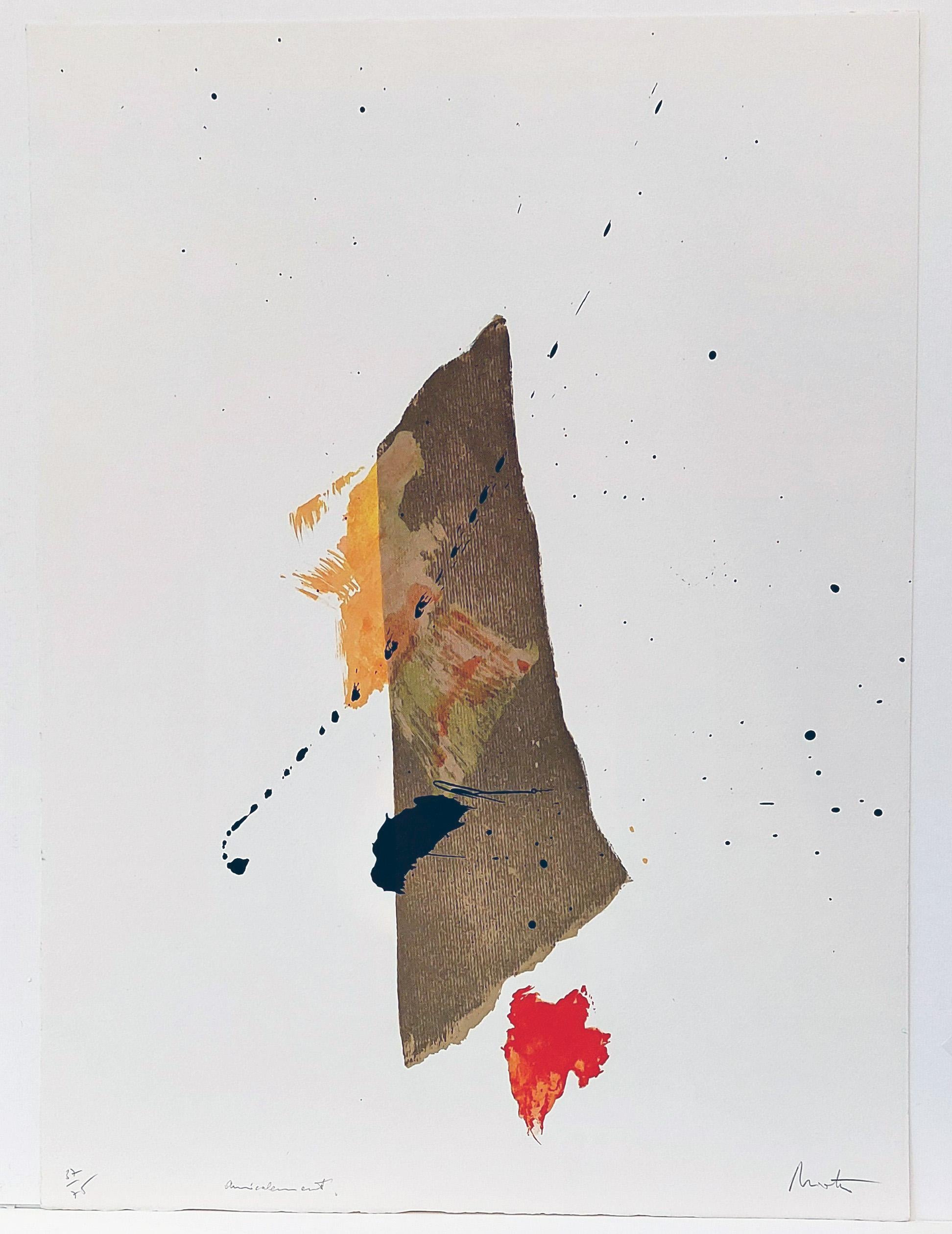 Jean Miotte Abstract Print - Untitled 