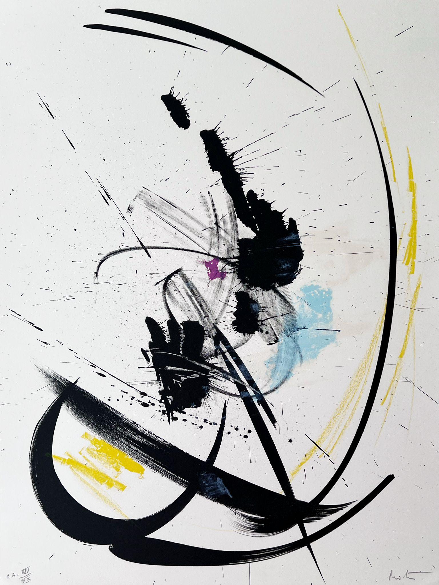 Abstract Print Jean Miotte - Sans titre