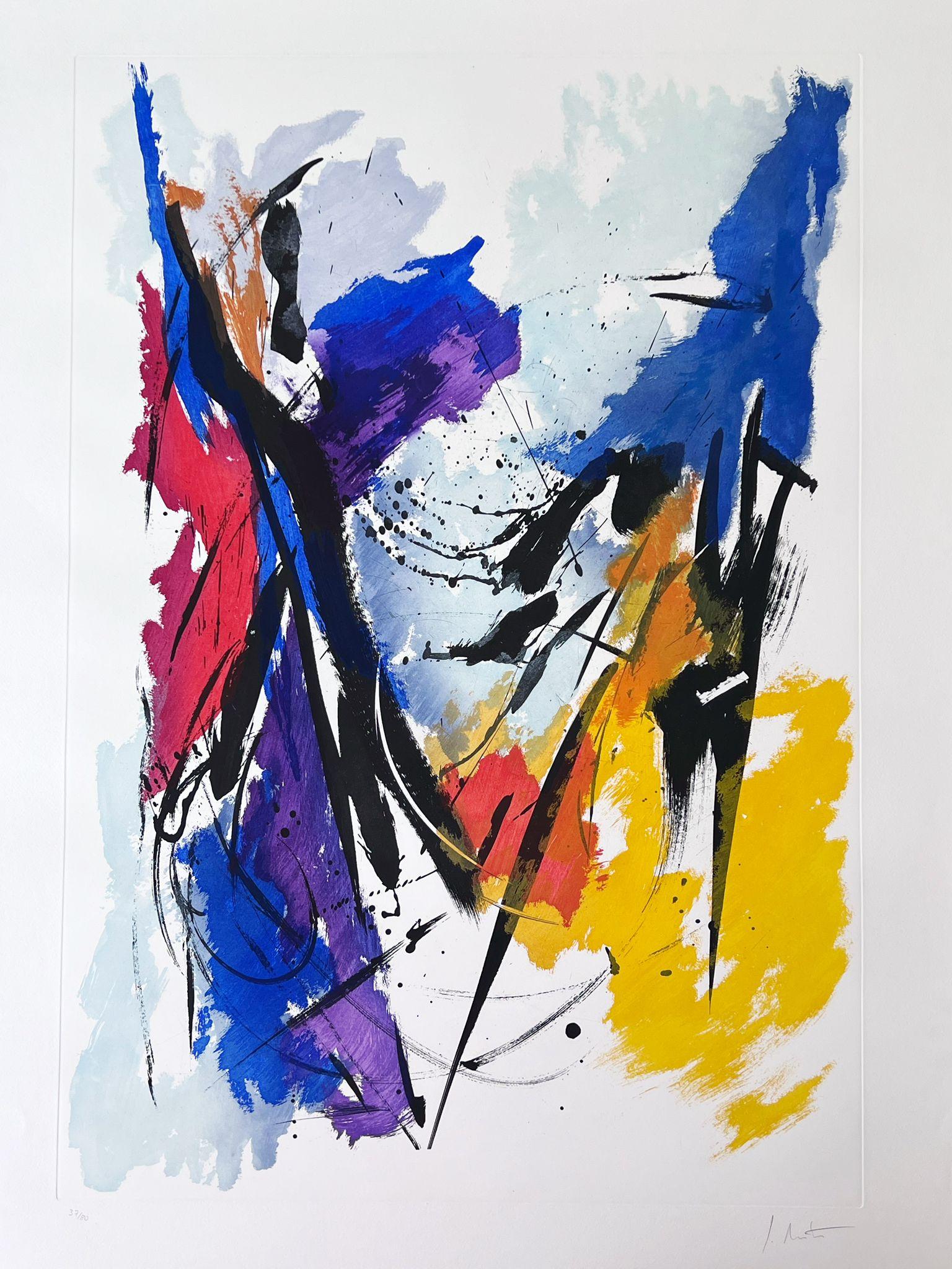 Abstract Print de Jean Miotte - Sin título
