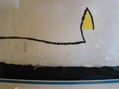 Jean Miro Spain Lithographic Aquatint, Signed, Very Limited Edition