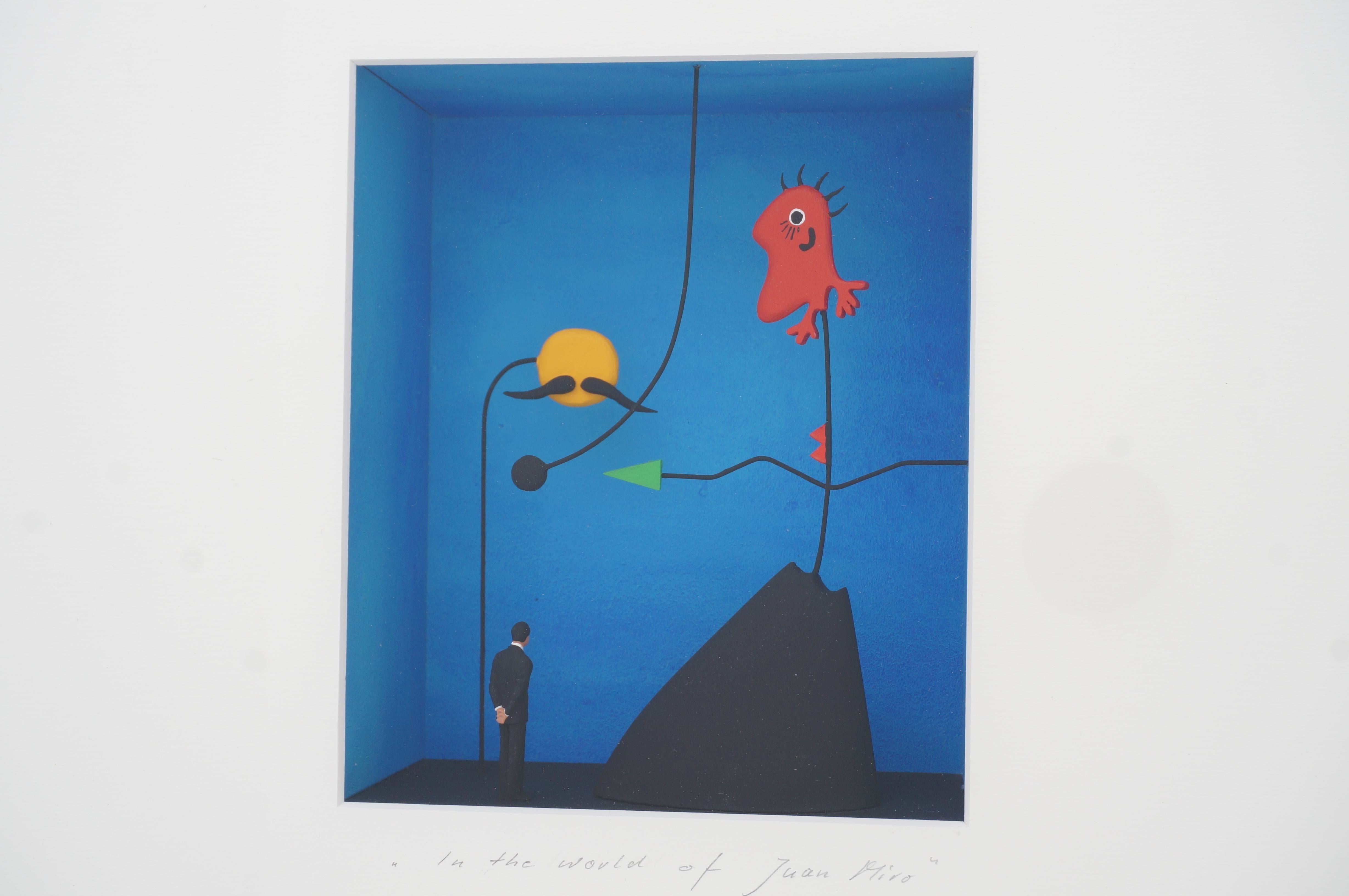 Post-Modern Jean Miro Tribute Shadow Box by Volker Kuhn