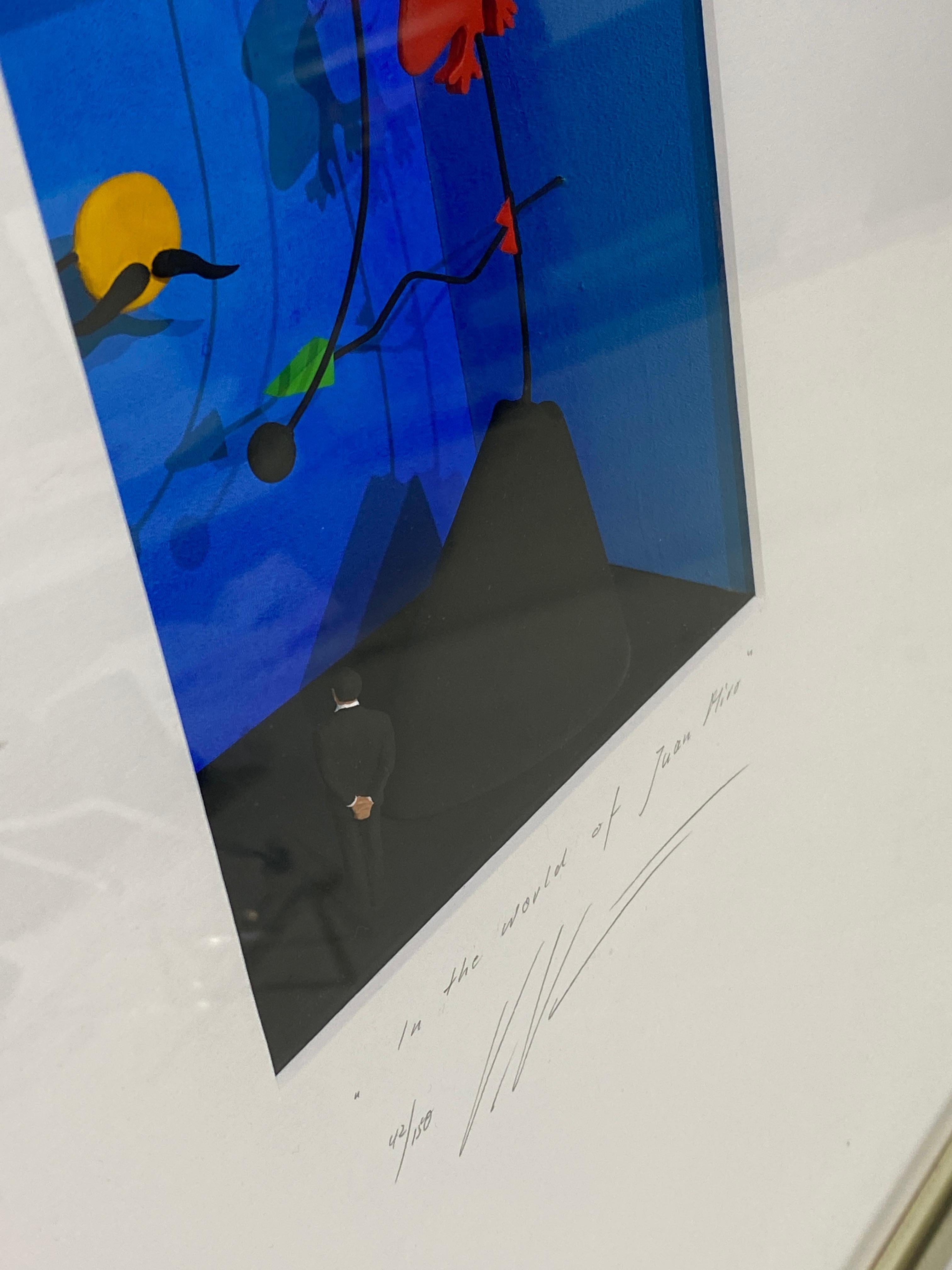 Hand-Crafted Jean Miro Tribute Shadow Box by Volker Kuhn