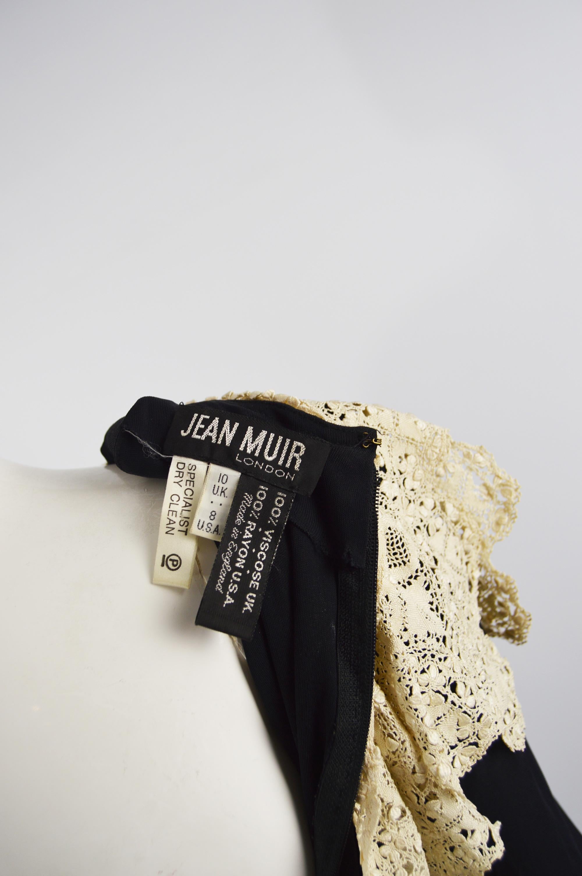 Jean Muir 1970s Black Jersey Dress 4