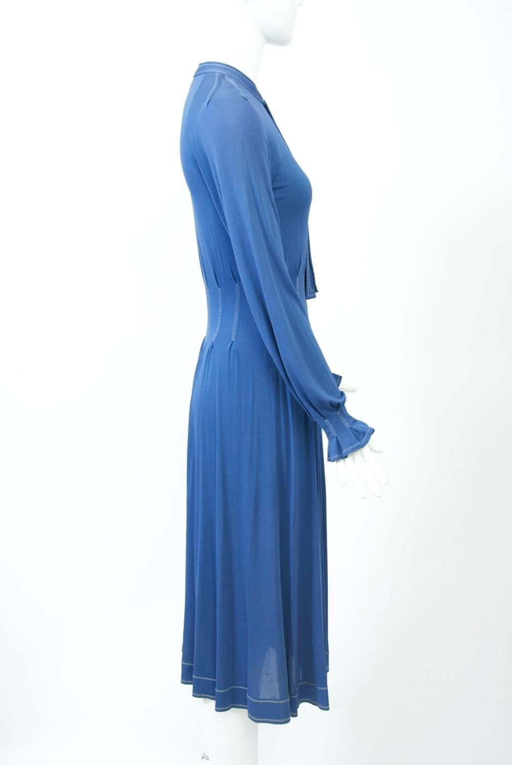 Jean Muir Blue Dress 1